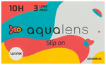 Aqualens 10H Monthly Disposable Contact Lens with UV Protection Optical Power -3 Transparent Spherical