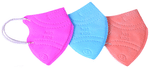 Ekana Kids N95 Mask Orange, Blue, Pink