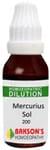 Bakson's Homoeopathy Mercurius Sol Dilution 200 CH