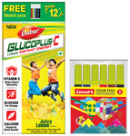 Dabur GlucoPlus C 75gm + 50gm Free Powder Lemon