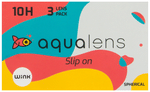 Aqualens 10H Monthly Disposable Contact Lens with UV Protection Optical Power -3.5 Transparent Spherical