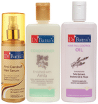 Dr Batra's Combo Pack of Anti-Dandruff Hair Serum 125ml, Hair Fall Control Oil 200ml and Conditioner 200ml