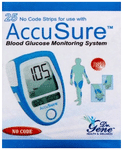 Dr. Gene Accusure Blood Glucose Test Strip (Only Strip)