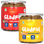 Gladful Combo Pack of Protein Minis Cookies Butter Garlic, Protein Minis Cookies Indian Masala (150gm Each)