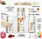 Ayouthveda Anti-Hairfall Tonic Complete Care Kit With Anti-Hairfall Shampoo & Protein Hair Oil Free