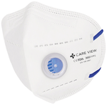 Care View Universal CV1221HV N95 FFP2 Certified Headloop with & Exhalation Valve with 6 Layers Filtration Protective Mask
