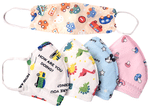Advind Healthcare Smog Guard N95 Kids Mask without Valve for 4-12 Years Blue Mickey Mouse, Truck Print, Pink Mushroom, Animal Print & Car Print Design