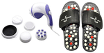 Dominion Care Combo Pack of Accu Paduka Accupressure Massage Slipper and Relax,Tone Massager