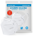 Care View Medohealthy KN95 Disposable Protective Face Mask with Head Mask Extender and Five Layer Protection White