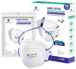 Care View CV1221H N95 FFP2 Certified Headloop with 6 Layers Filtration Protective Mask Universal White