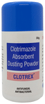 Clotrex Antifungal Clotrimazole Absorbent Dusting Powder For Skin Irritation , Redness , Itching , Prickly Heat & Fungal Infection