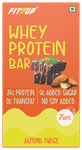 Fitzup Whey Protein Bar (75gm Each) Almond Fudge