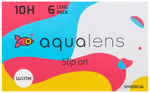 Aqualens 10H Monthly Disposable Contact Lens with UV Protection Optical Power -3.75 Transparent Spherical