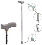 Chevalier Adjustable Walking Stick Aluminium Grey