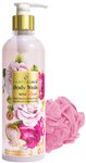 Earthgenix Body Wash Pink Himalayan Rock Salt Wild Rose with Free Loofah