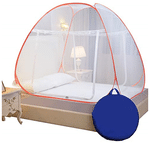 Classic Strong 30GSM Polyster Mosquito Net King Orange