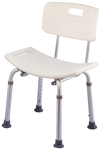 EASYCARE KY798LQ Lightweight Aluminium Height Adjustable Shower Chair White