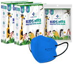 Care View Kids N95 Face Mask with 5 Layered Filtration DRDO SITRA BIS ISI Certified Mask Blue