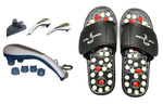 Dominion Care Combo Pack of Accu Paduka Accupressure Massage Slipper and Double Dolphin Massager