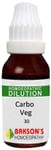 Bakson's Homoeopathy Carbo Veg Dilution 30 CH