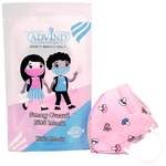Advind Healthcare Smog Guard N95 Kids Mask without Valve for 4-12 Years Pink Mushroom Design