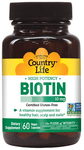 Country Life High Potency Biotin 10mg Vegetarian Capsules