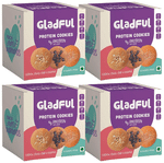 Gladful Combo Pack of Protein Cookies Choco Chip, Cashew and Coconut(10 Each)