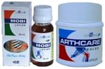 Global Combo Pack of Ayurvedic Joint Pain Relief Mobi 50ml Oil & Arthcare 30 Capsules