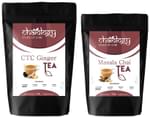Chaiology Combo Pack of CTC Ginger Tea 300gm and Masala Chai Tea 150gm