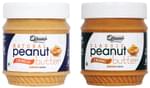 Diruno Combo Pack of Natural Peanut Crunchy Butter & Classic Peanut Creamy Butter (340gm Each)