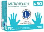 Ansell N50 Micro-Touch Nitrile Examination Gloves(50 Each) Large