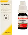 ADEL Stomach Care Combo Pack of ADEL 49 Apo-Enterit Drop 20ml &  Nux Vomica Dilution 200 CH 10ml
