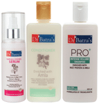 Dr Batra's Combo Pack of Hair Fall Control Serum 125ml, Conditioner 200ml and Pro+ Intense Volume Shampoo 200ml