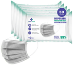 Care View 3 Ply Disposable Protective Surgical Face Mask Grey
