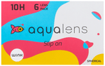 Aqualens 10H Monthly Disposable Contact Lens with UV Protection Optical Power -1.25 Transparent Spherical
