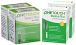 Combo of 2 Pack of OneTouch Select Plus Test Strip (50 Each) & 2 Pack of OneTouch Delica Plus Lancet (25 Each)