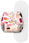 Basic Pocket Diaper with Dry Feel Pad Free Size Icecream