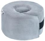 Fovera Foot Elevator Pillow with Adjustable Hook & Loop Universal Velour Grey