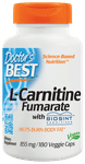 Doctor's Best L-Carnitine Fumarate 855mg Veggie Capsule | Helps Burn Body Fat