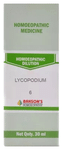 Bakson's Homoeopathy Lycopodium Dilution 6 CH