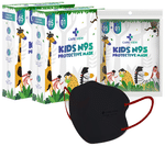 Care View Kids N95 Face Mask with 5 Layered Filtration DRDO SITRA BIS ISI Certified Mask Black