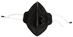 Dominion Care Non Woven 6 Layer Mask with Adjustable Elastic & Nose Pin Black