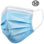 Clear & Sure 3 Ply Surgical Face Mask with Adjustable Nose Pin Blue