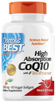 Doctor's Best High Absorption CoQ10 with Bioperine 300mg Veggie Cap | For Energy & Heart Health