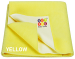 Bey Bee Waterproof Baby Bed Protector Dry Sheet for New Born Babies (70cm X 50cm) Small Yellow