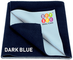 Bey Bee Waterproof Mattress Protector Sheet for Babies and Adults (140cm X 100cm) Large Navy Blue