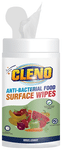 Cleno Anti-Bacterial Food Surface Wipes (50 Each) Jar