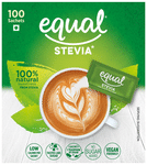 Equal Stevia Low Calorie Sweetner Sachet (100 Each)