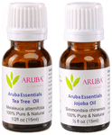 Aruba Essentials Combo Pack of Tea Tree Oil & Jojoba Oil (15ml Each)
