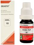 ADEL Asthma Care Combo Pack of 10 Deasth Drop 20ml &  Antimonium Tartaricum Dilution 30CH 10ml
